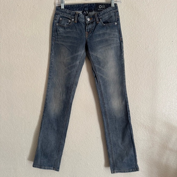 Armani Exchange Denim - Armani Exchange J57 Low Rise Straight Leg Jeans